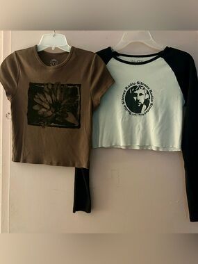 Urban Outfitters & Brandy Melville John Galt Graphic Tops – Size L / One Size
